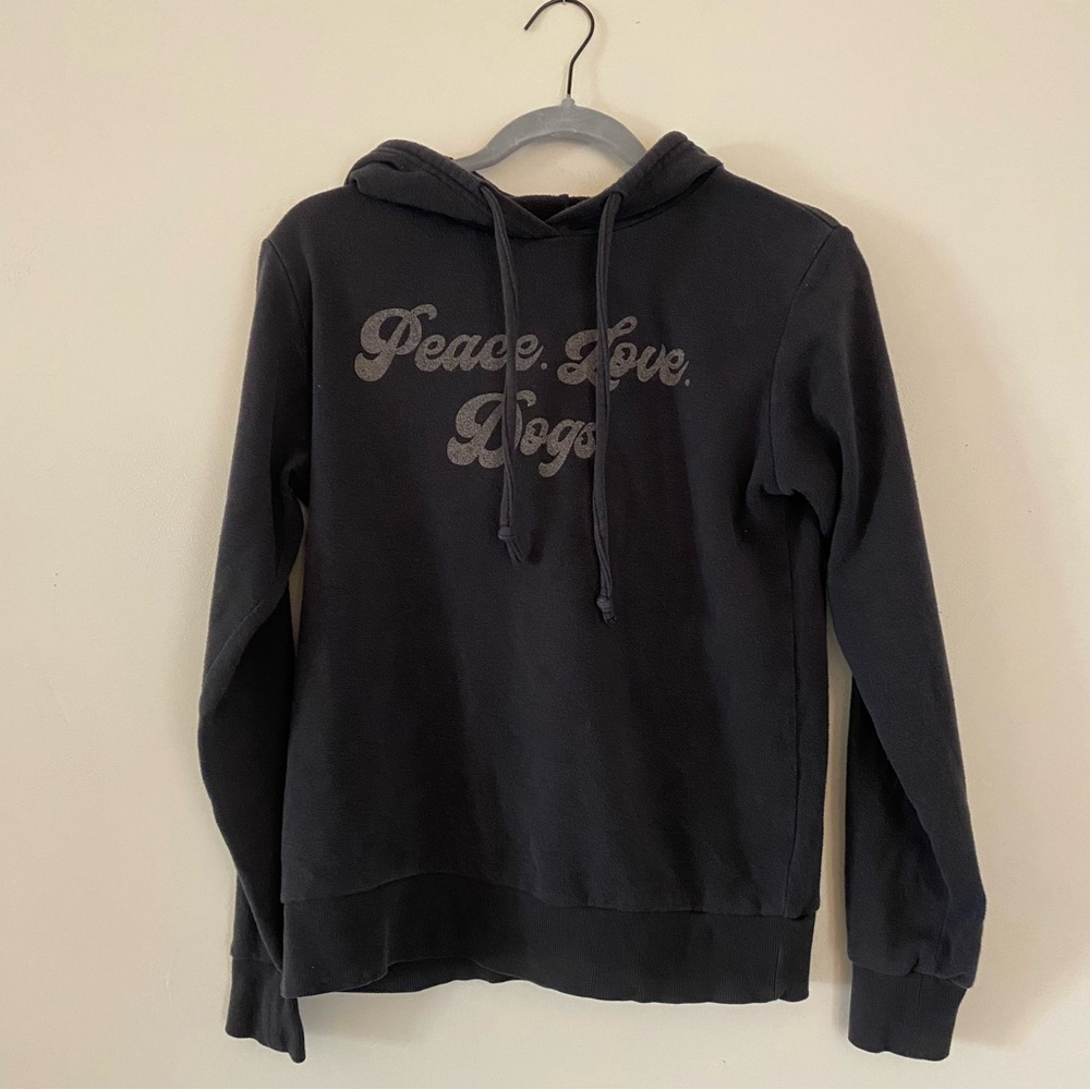 Fifth Sun “Peace. Love. Dogs.” Dark Grey Pullover Hoodie